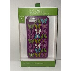 Vera Bradley Butterflies Soft Frame Case for iPhone 5 Great Condition With Box